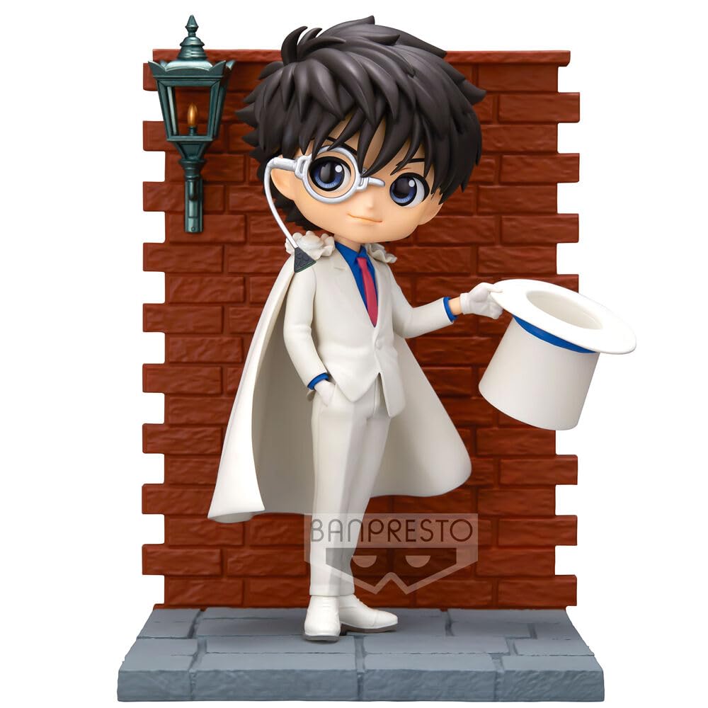 海外版　名探偵コナン Qposket 怪盗キッド　フィギュア Amazon.co.jp: バンプレスト 探偵コナン - 怪盗キッド - Q Posket 14cm